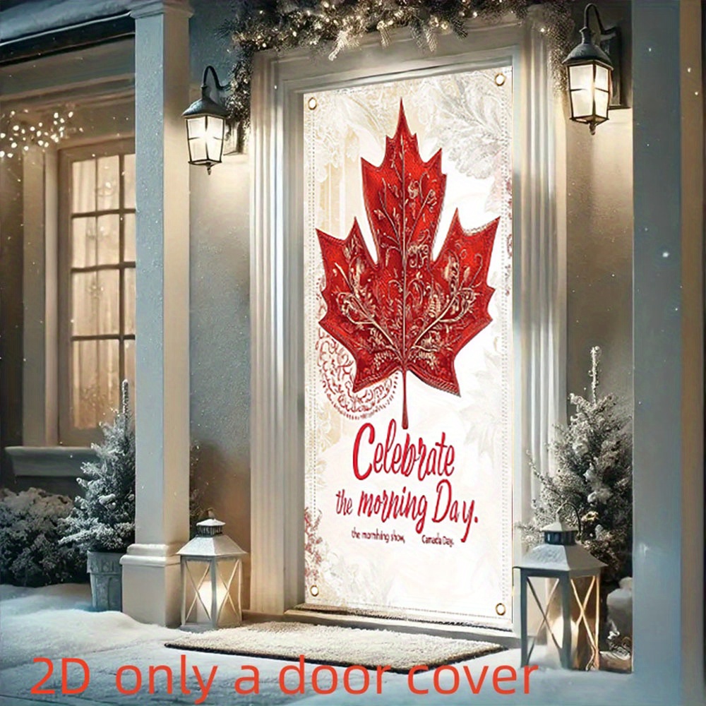 Wedding Supply Canada - 2Dflat banner1pc-1 Penutup Pintu Daun Maple
