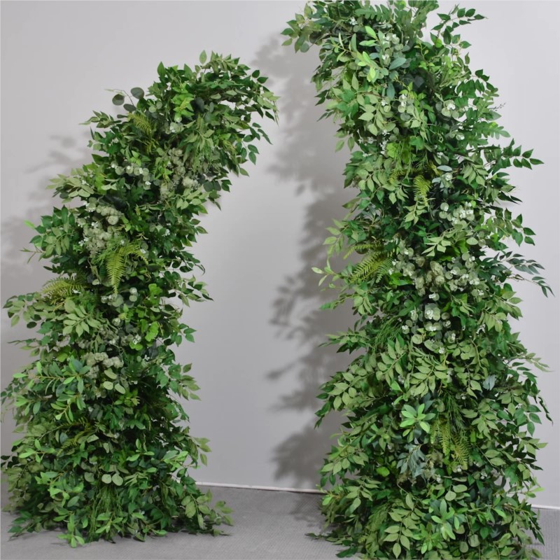 Rangkaian Bunga Daun Hijau Ufl - Wedding Arch Flower ulasan dan harga