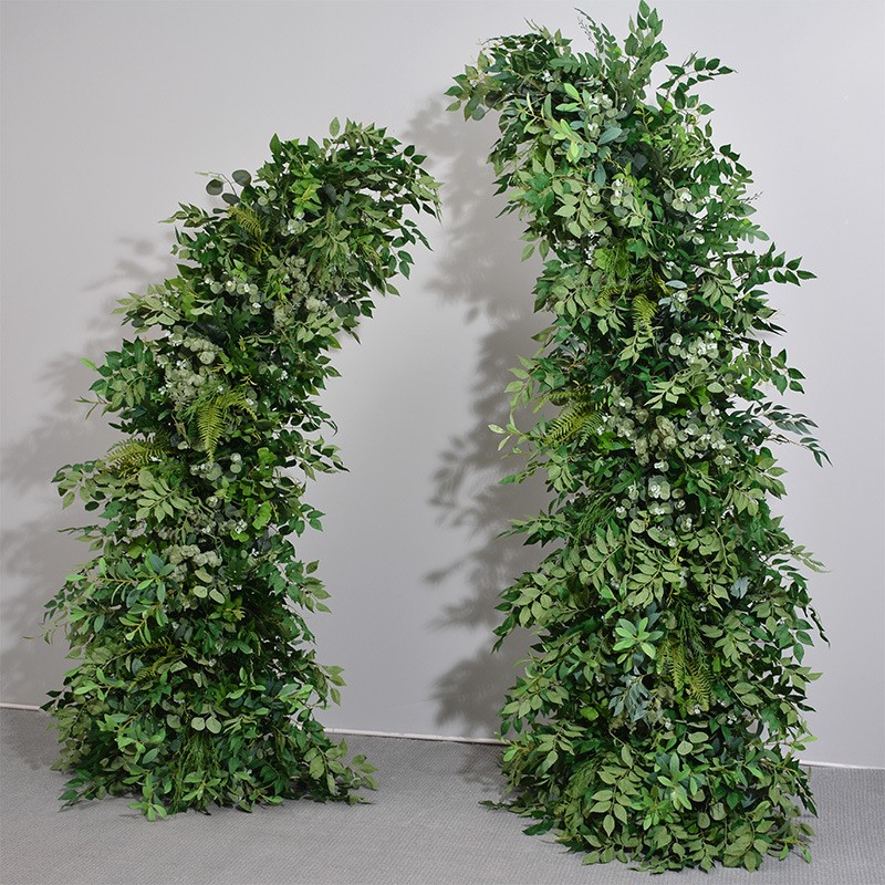 Rangkaian Bunga Daun Hijau Ufl - Wedding Arch Flower ulasan dan harga
