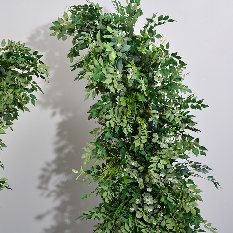 Rangkaian Bunga Daun Hijau Ufl - Wedding Arch Flower ulasan dan harga