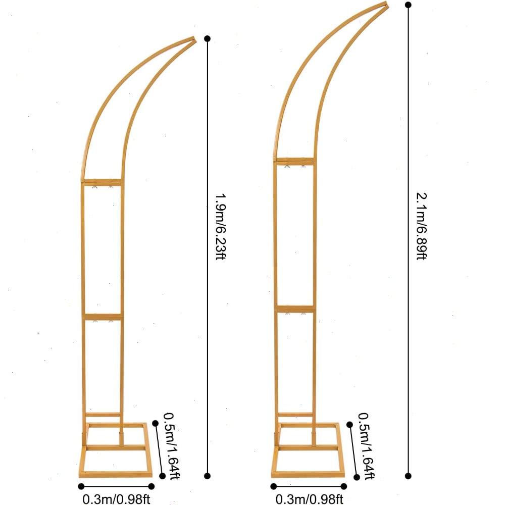 2 Buah Stand Lengkung untuk De - Wedding Arch Flower ulasan dan harga