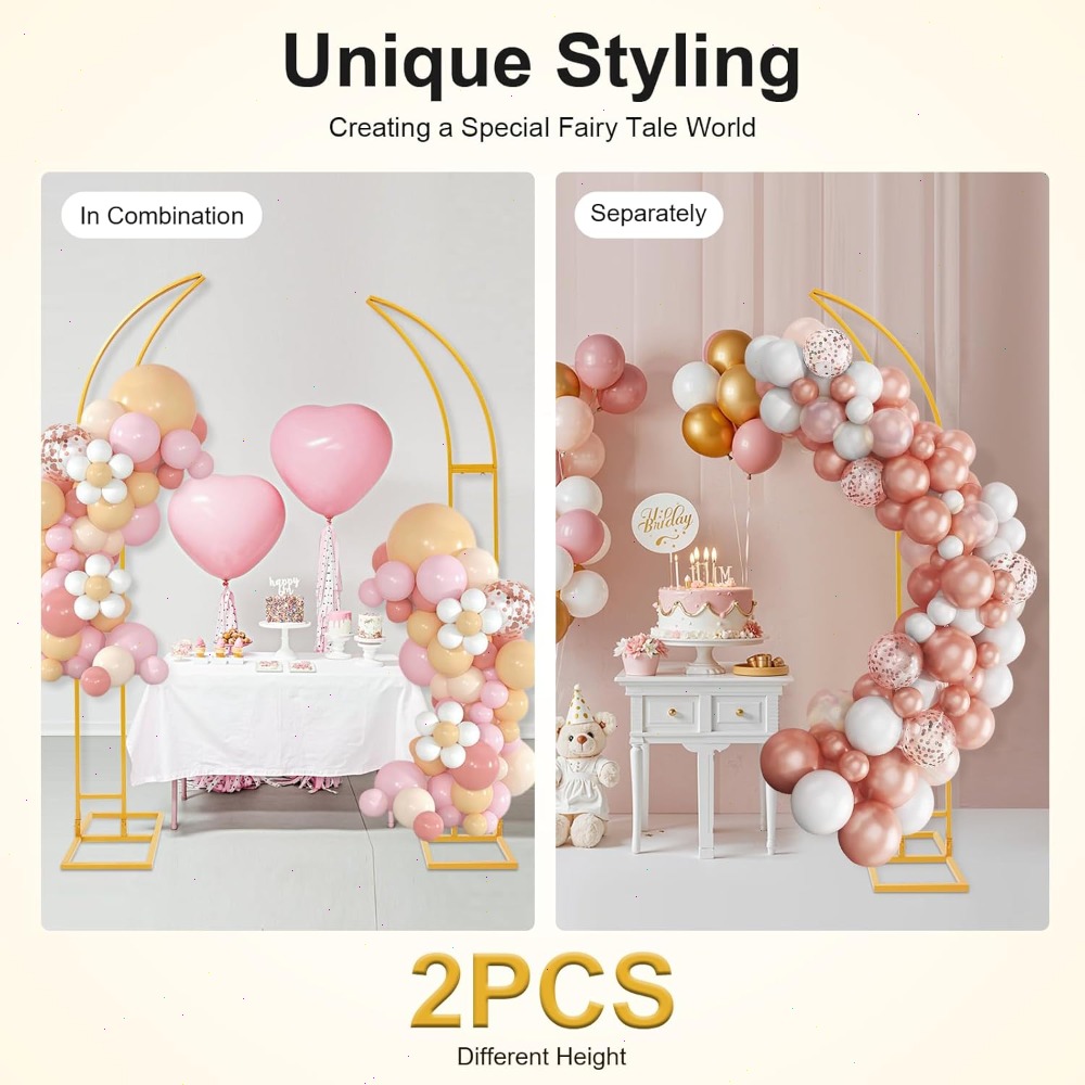 2 Buah Stand Lengkung untuk De - Wedding Arch Flower ulasan dan harga