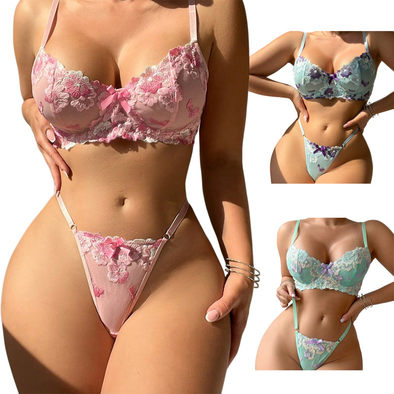 Set Lingerie Seksi Bordir Bung - Good Floral & Wedding Decor Supply ulasan dan harga
