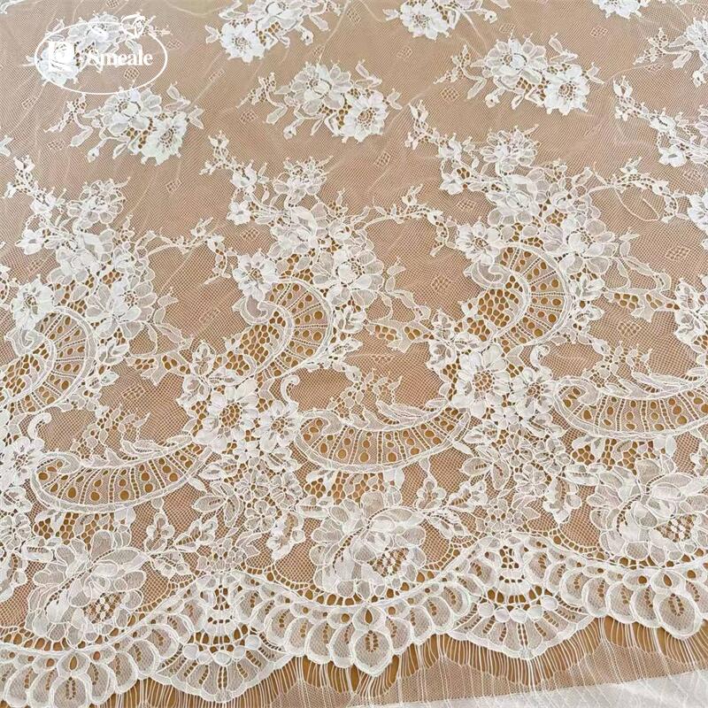 3 Meter. Kain renda bordir pin - Wedding Dress Supply ulasan dan harga