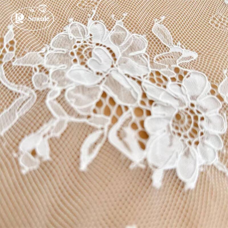 3 Meter. Kain renda bordir pin - Wedding Dress Supply ulasan dan harga