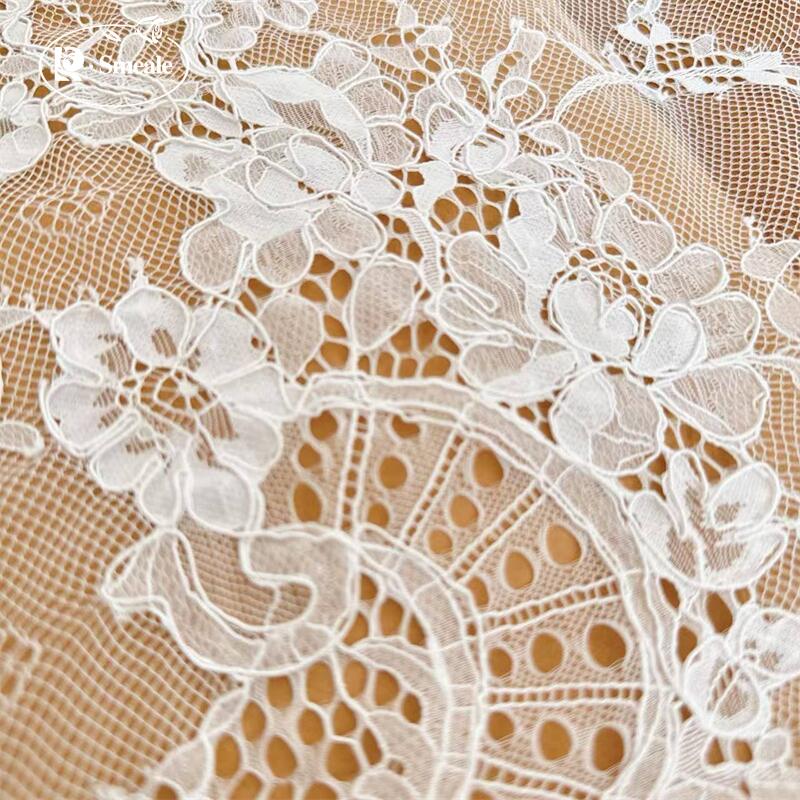 3 Meter. Kain renda bordir pin - Wedding Dress Supply ulasan dan harga