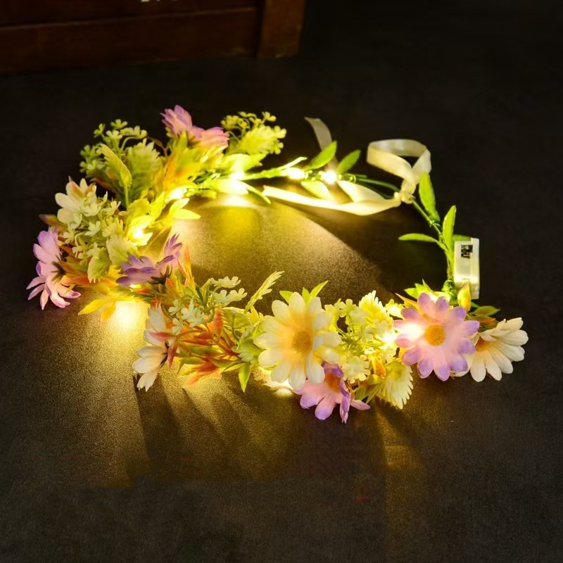 Mahkota Bunga LED Menyala, Hia - Wedding Arch Flower ulasan dan harga
