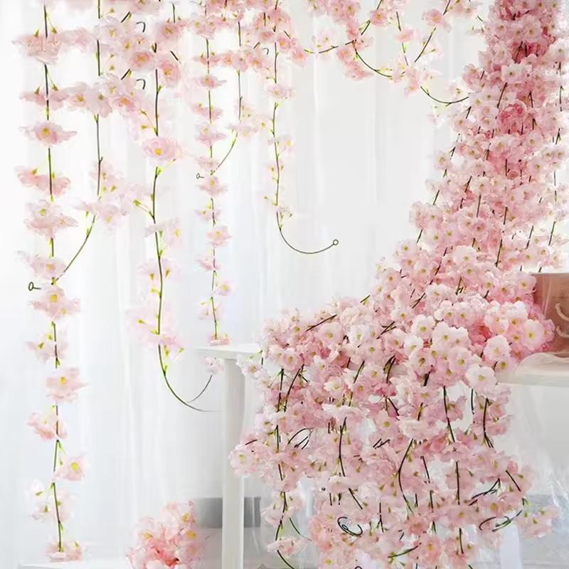 180cm Bunga Sakura Buatan, Unt - Wedding Arch Flower ulasan dan harga