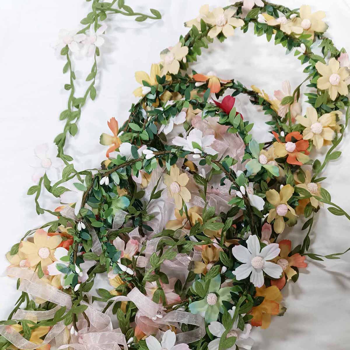 Ikat Kepala Mahkota Tanaman Me - Wedding Arch Flower ulasan dan harga