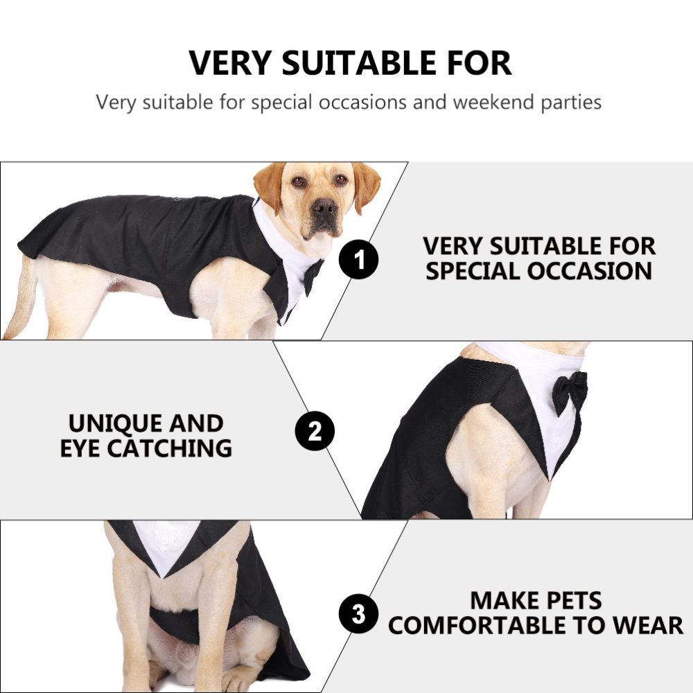 Pakaian Anjing Peliharaan Mode - Suitsupply Wedding Tuxedo ulasan dan harga