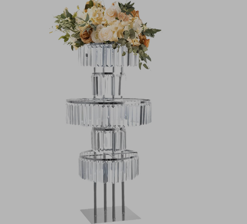 4 PCS Rak Bunga Kristal Penyan - Wedding/Event Supply Store ulasan dan harga