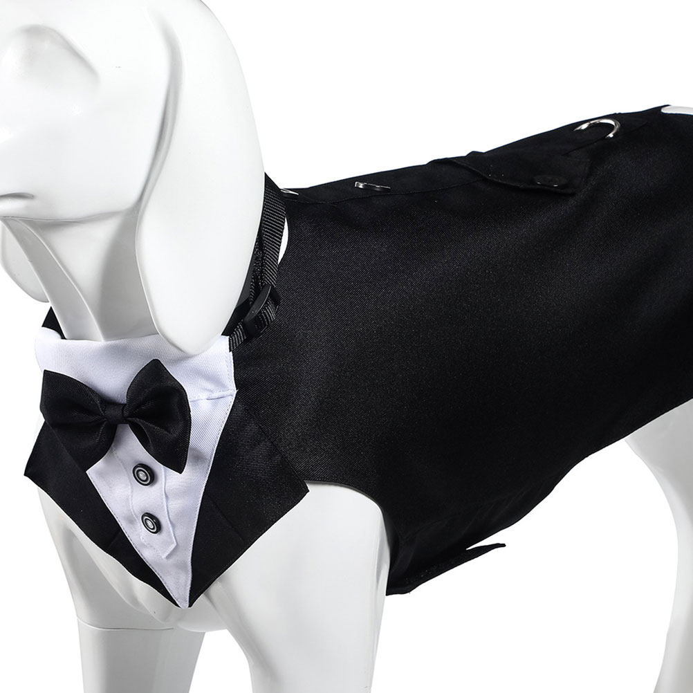 1Set Kostum Anjing dan Bandana - Suitsupply Wedding Tuxedo ulasan dan harga