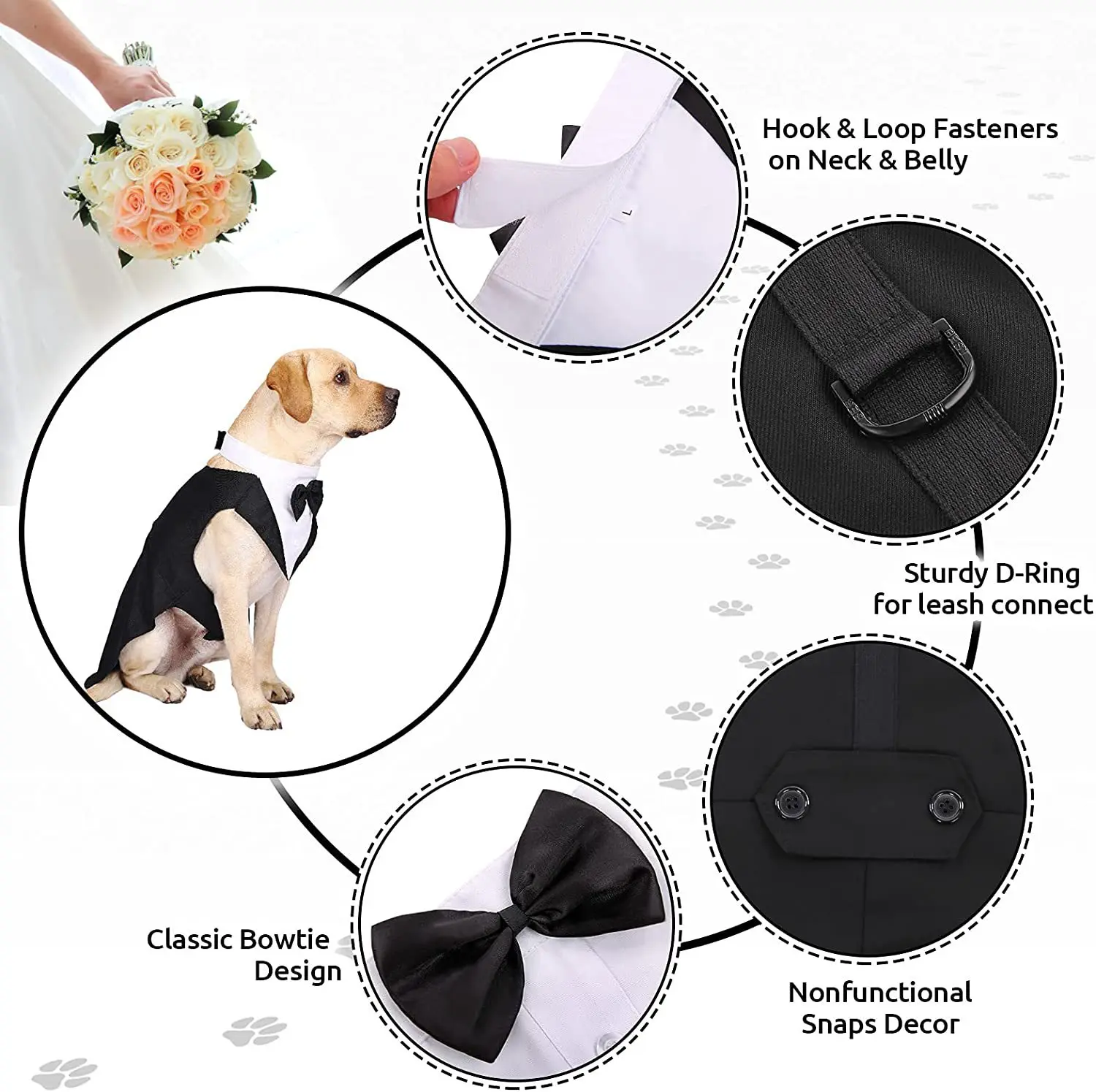 Pakaian Anjing Peliharaan Mode - Suitsupply Wedding Tuxedo ulasan dan harga