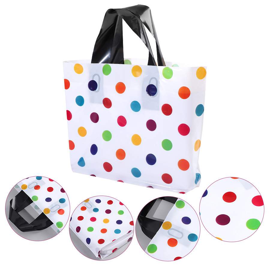 18Pcs Tas Tote Polka Dot Tebal - Wedding/Event Supply Store ulasan dan harga